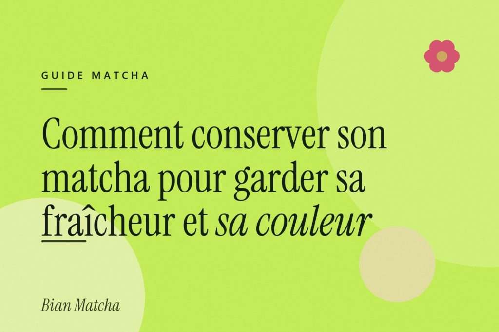 Comment conserver son matcha pour garder sa fraîcheur et sa couleur